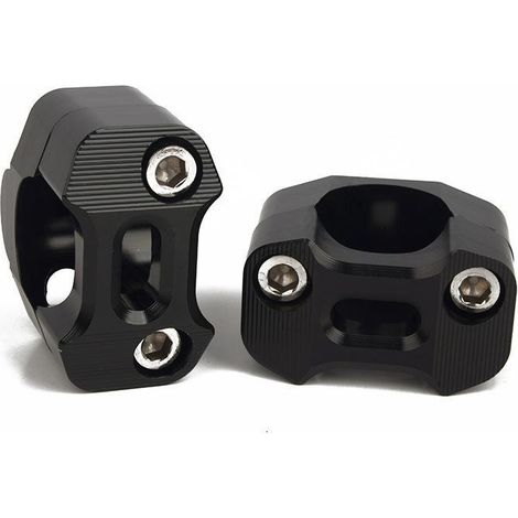 Motorrad-lenkererhöhungen 1-1/8 Zoll 28 Mm Universal-lenkerhalterung Mit Klemme, Passend Für Die Meisten Motorräder, Dirtbikes Und Atvs (schwarz)