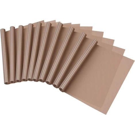Packung Mit 10 Teflon-transferfolien Für Die Heißpresse – Antihaftbeschichtung – 30 X 40 Cm