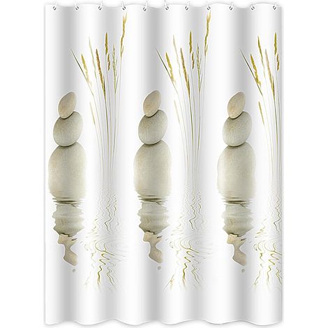 Duschvorhang, 180 X 180 Cm, Schimmelresistent, Wasserdicht, Waschbar, Polyester, Wasserdicht