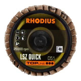 RHODIUS TOPline LSZ QUICK Fächerschleifscheibe D51 K40
