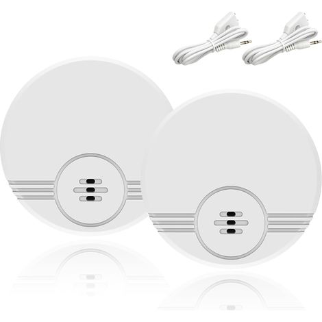 2 Stück Wasserleckmelder, Wasseralarmmelder, Mini-überschwemmungssensor, 135 Db Kabelloser Wassermelder Für Badezimmer Und Waschküche