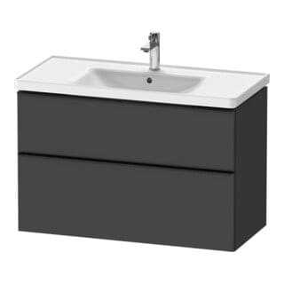 Duravit Waschtischunterschrank D-Neo 98,4x45,2cm, sw/Grap m, 1 Kast, 1 Ausz.