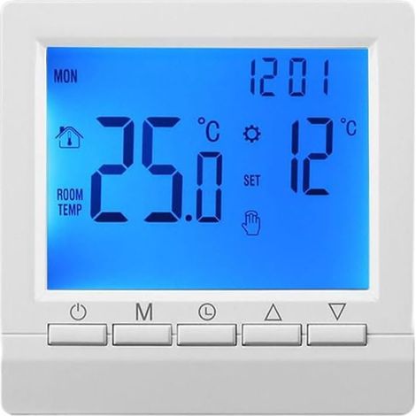 Programmierbarer Digitaler Thermostat – Intelligenter Regler Für Gas- Und Wandheizungen Mit Lcd-display