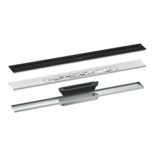 hansgrohe Duschrinne Drain 700mm, FM-Set, frei im Raum, mattschwarz