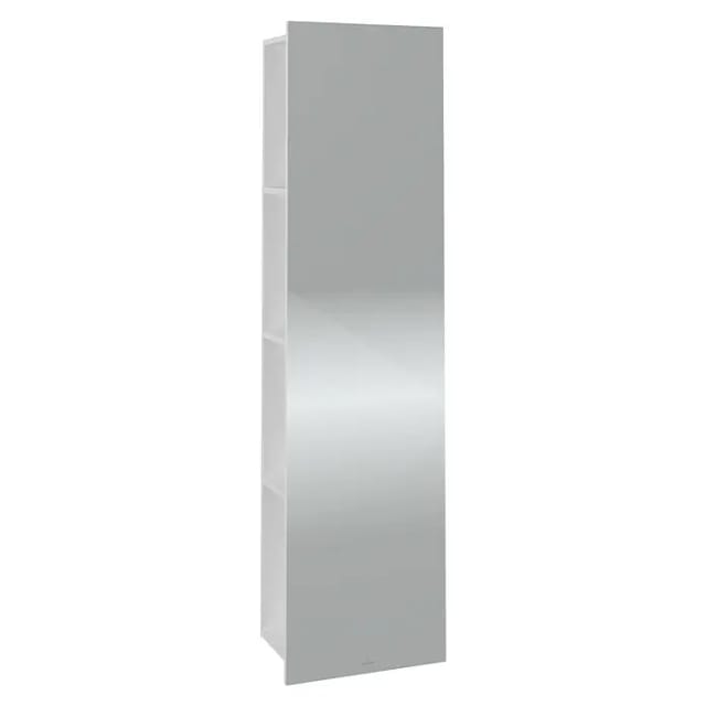 V&B Spiegelregal Subway 3.0 45x170x30cm, mit Regal links, pure white