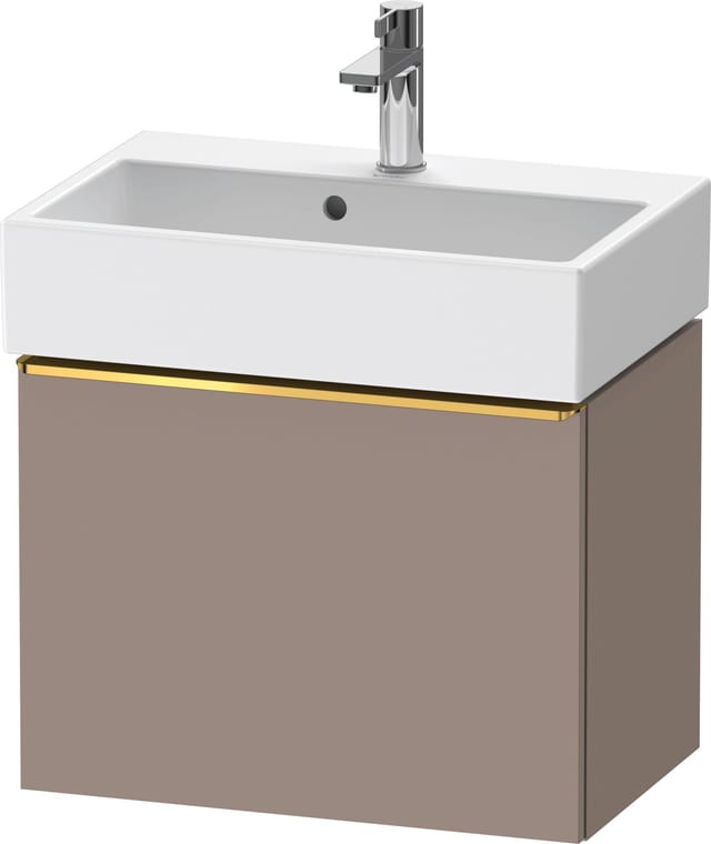 Duravit Waschtischunterschrank D-Neo Compact 58,4x37,2x44cm, 1 A, wd, g pol/Basalt ma