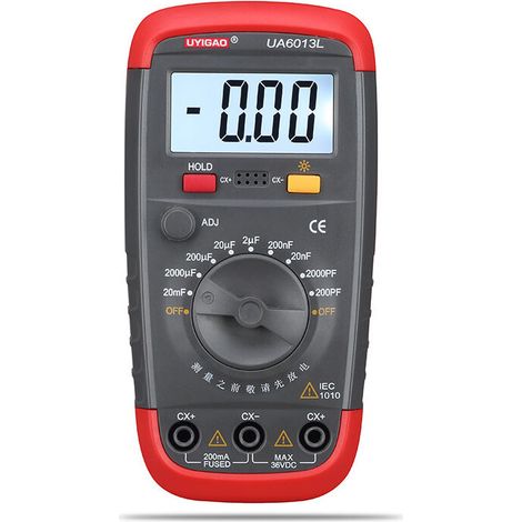 Professionelles Digitales Kapazitätsmultimeter Und Kondensatortester Mit Lcd-hintergrundbeleuchtung Und Sicherheitskoffer Mit Display