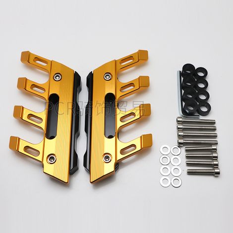 Motorrad-frontflügel-seitenschutz, Kotflügel-slider, Unterer Gabelschutz Für S1000r/rr/xr Für Z750/z800/z900/z1000 Für Yzf-r1/r6/r15 V3/mt09/mt10 (gold)