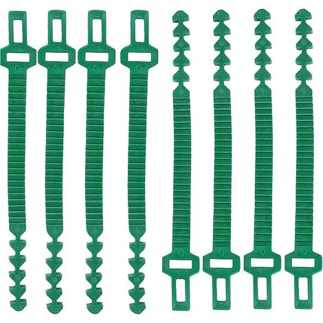 Pflanzenbinder, 8 Stück, Verstellbare Drehbinder, 24 Cm, Verstellbare Kunststoff-pflanzenbinder, Verstellbare Bänder Für Bäume, Gartenpflanzenbinder, Ineinandergreifend