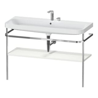 Duravit Möbelwaschtisch-Kombi Happy D.2 Plus 117,5x49cm, m Konso, 2 HL, No we s-matt