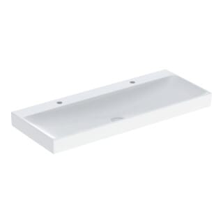 Geberit Waschtisch One 120x48cm, HL li + re, o. ÜL, we. K-Tect