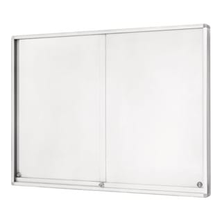 Magnetoplan Schaukasten Klassik mit Schiebetüren für den Innenbereich, 2205 x 1050 x 60 mm, 30 x A4