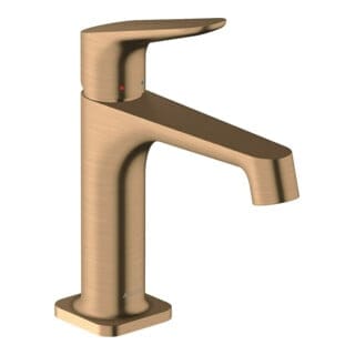 hansgrohe Waschtisch-Einhebelmischer 100 Axor Citterio M A 128mm, m Zugst.Abl.Gar., brush. bron