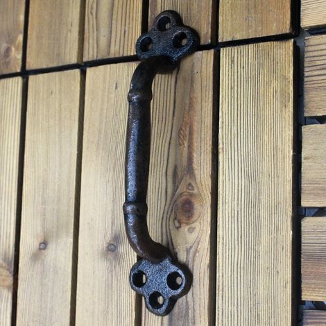 Schiebetürgriff, Türgriff Aus Gusseisen, Scheunentorgriff, Küchenschrankgriff Wird Für Türverkleidungen, Garagen, Kleiderschränke, Badezimmer Verwendet (länge 225 Mm)