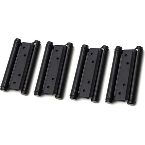 Set Mit 2 Paar Doppeltwirkenden Türbändern Aus Edelstahl Für Salon/café, Automatischer Schließmechanismus, 92 Mm