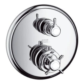 hansgrohe Fertigmontageset Axor Montreux UP-THM, m Ab- + Um-V, Kreuz, brush. ni.