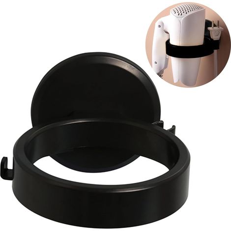 Haartrocknerhalterung, Haartrocknerständer, Wandhaartrocknerhalterung, Haartrocknerhalterung Ohne Bohren, Selbstklebende Haartrocknerhalterung Ohne Bohren, Für Badezimmer Und Toilette (schwarz)