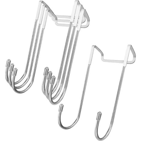 Duschhaken - 4er-set Doppeltürhaken, Duschhaken Für Badezimmerhandtücher