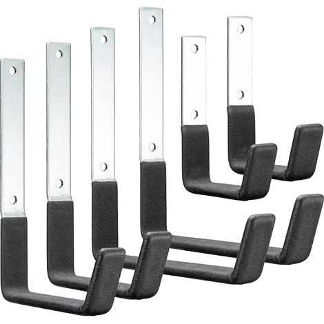 Set Mit 6 Robusten Metallhaken, Wandhaken Für Garage, Garten, Werkzeugaufbewahrung Und Mehr