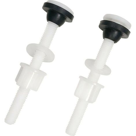 1 Paar Professionelle Schrauben, Alterungsbeständig, Langlebig, Ausgezeichnete Zähigkeit, Stabil Und Zuverlässig, Leichte Gummischrauben, Werkzeug Für Die Toiletten- Und Spülkastenmontage