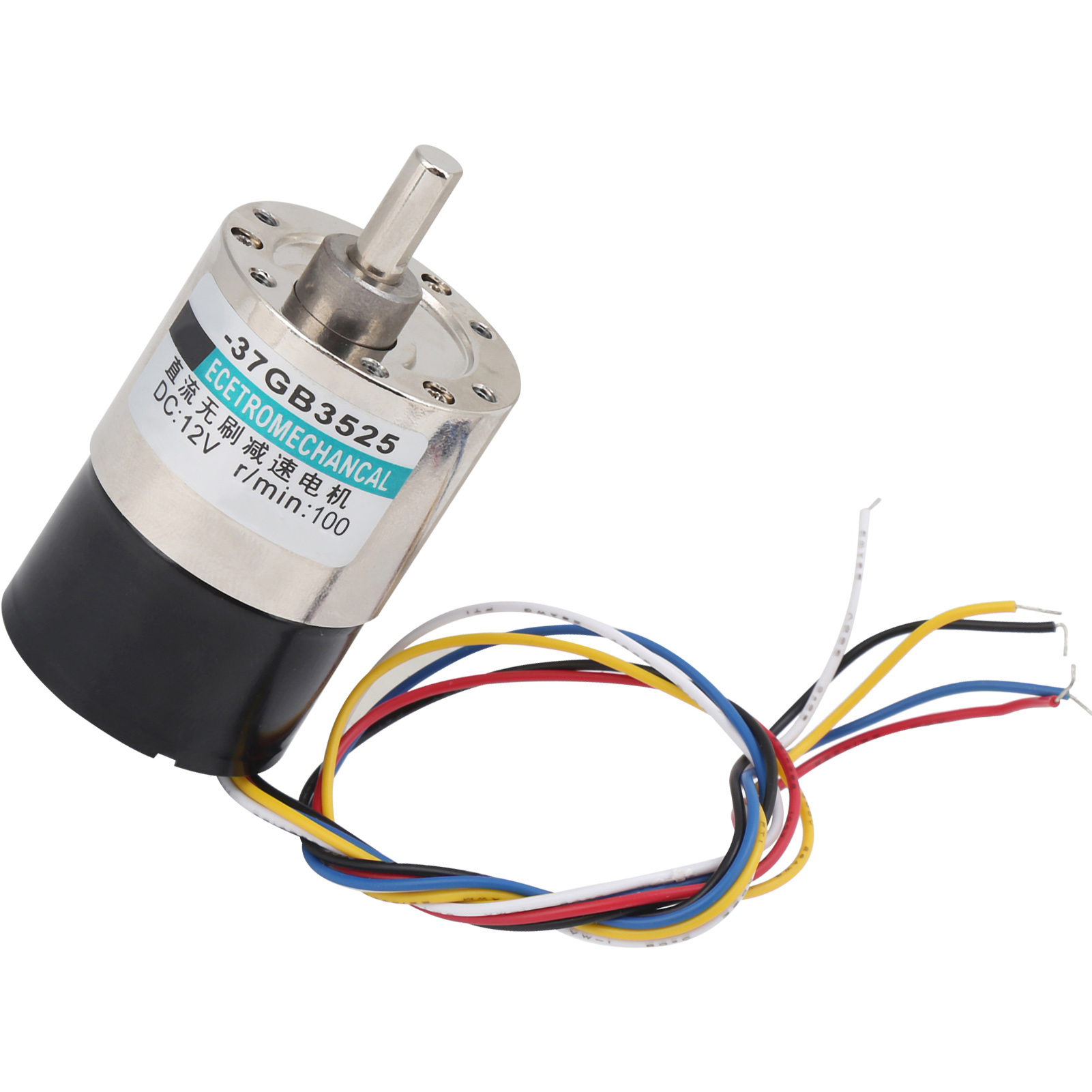 Mini-cw/ccw-bürstenloser Drehzahlreduzierungsmotor Dc12v Für Cnc-werkzeugmaschinen Xd-37gb 100 U/min
