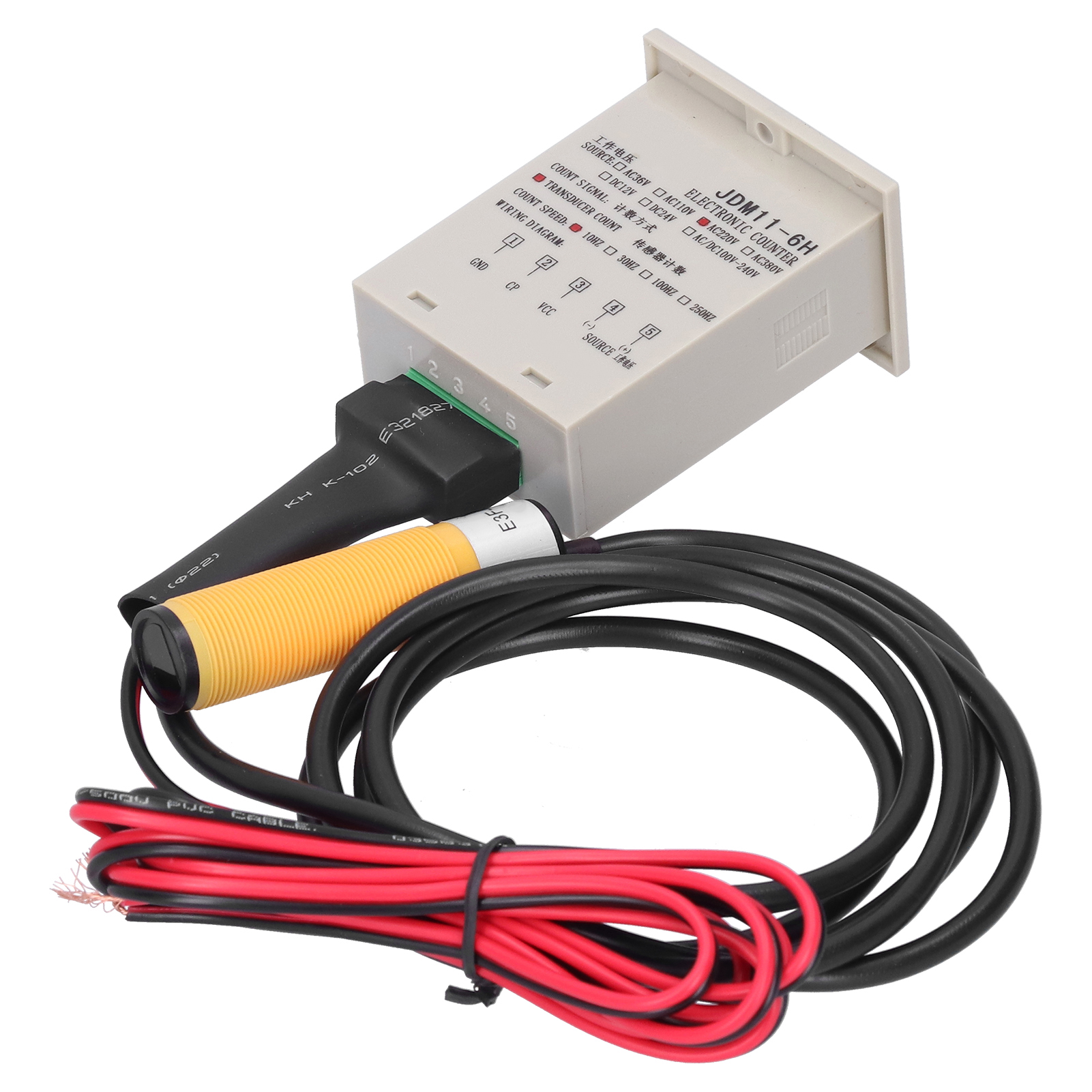 Bem-6h-30e4-ctac220v Digitalzähler, Automatischer Industrieller Induktionssensor Mit Elektronischer Anzeige, 220 V