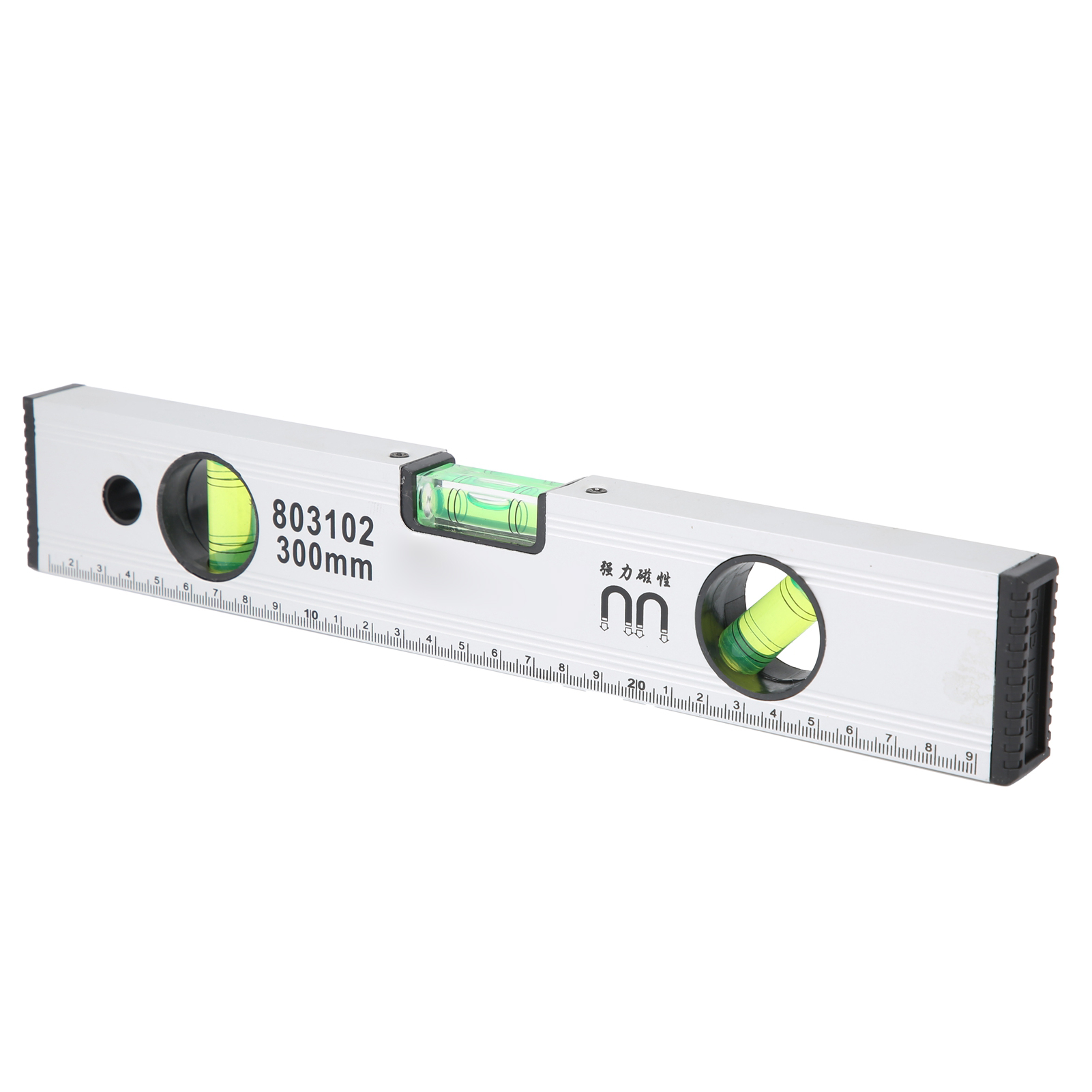 Wasserwaage Aus Aluminium Mit Magnet, 300 Mm Multifunktions-messlineal, Präzisions-nivellierinstrument
