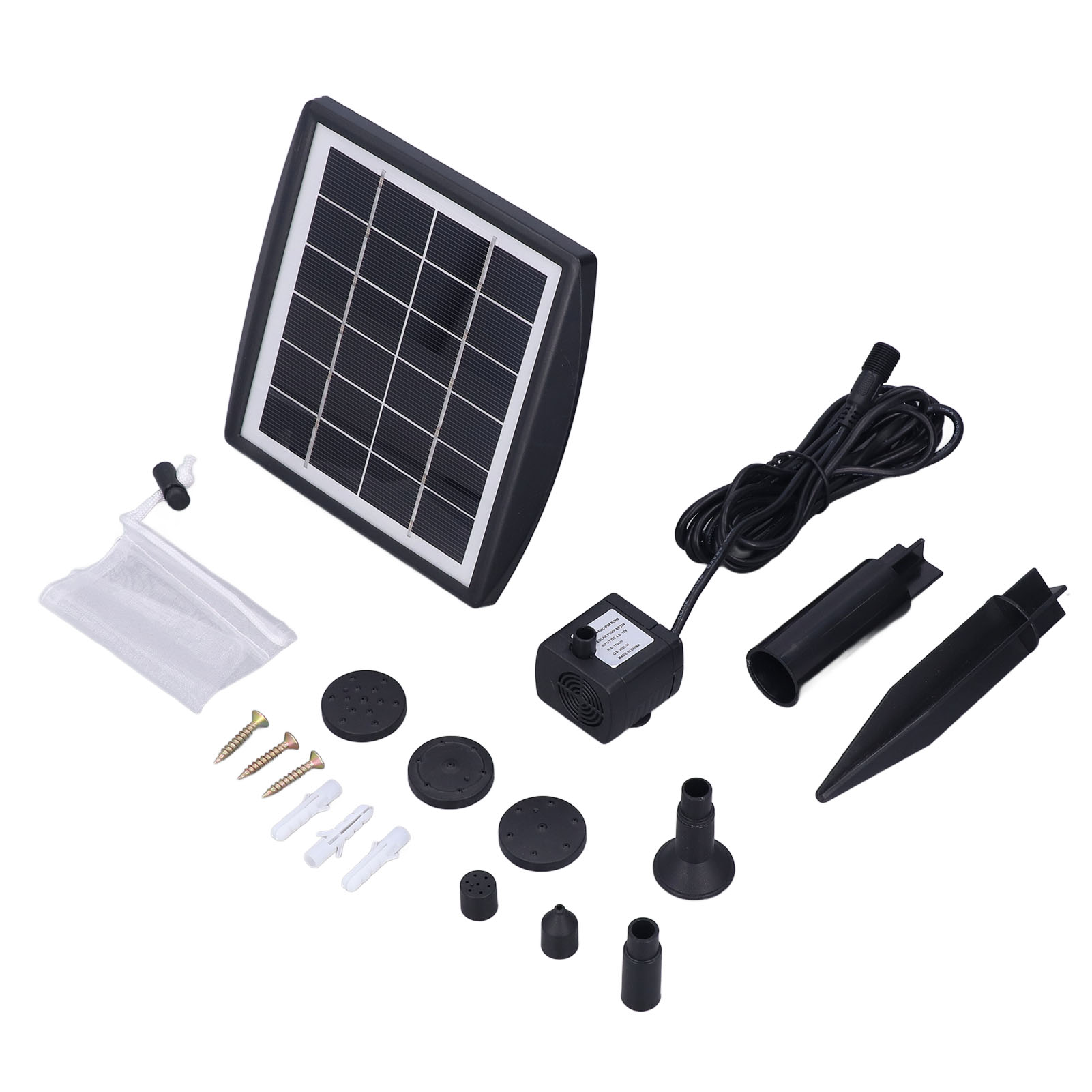 Solarbetriebene Springbrunnenpumpe, Tauchfähige, Bürstenlose Pumpe Für Teiche, Pools Und Aquarien.