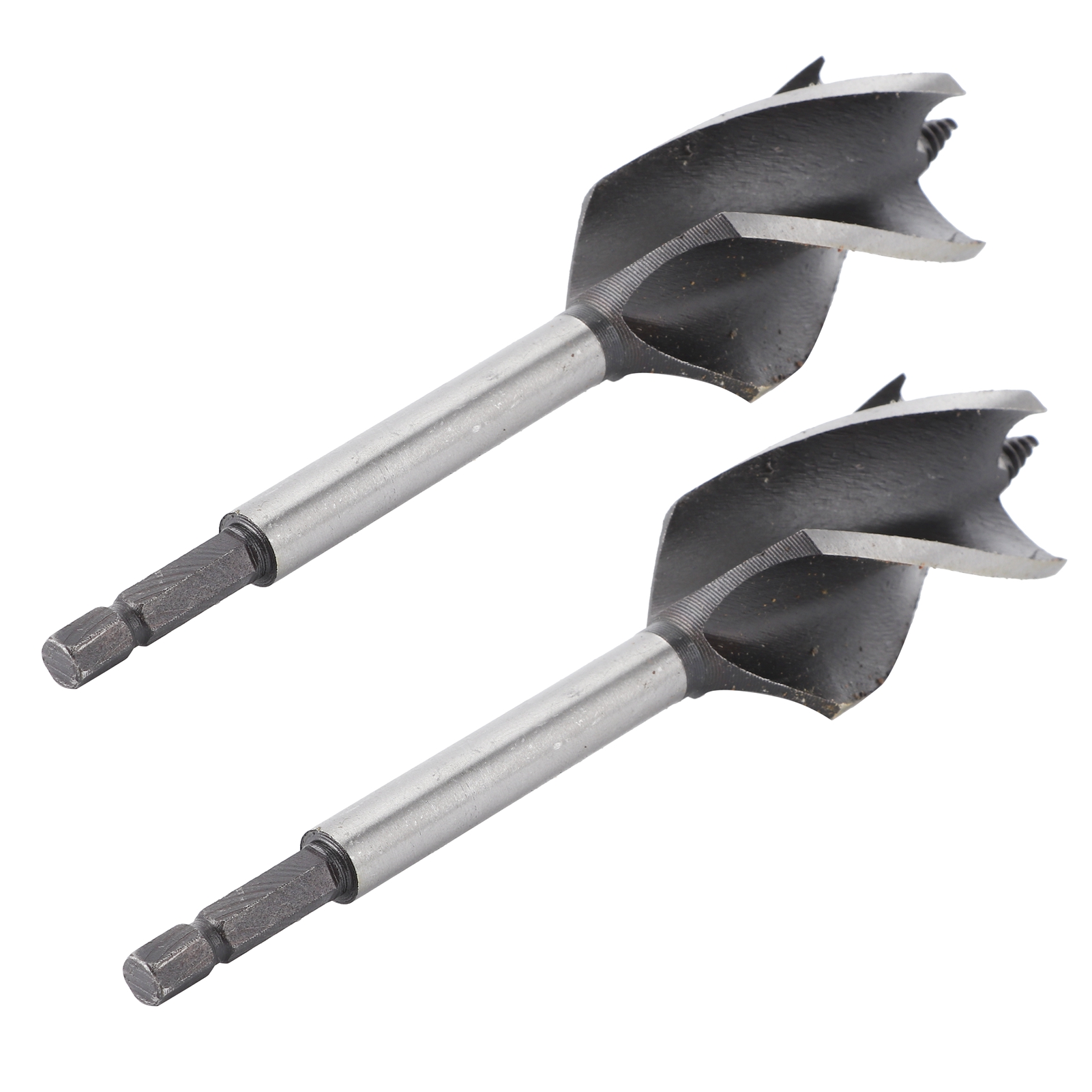 Set Mit 2 Lochsägen (35 Mm) Für Holz Und Metall, 4-schneidiger Sechskantschaftbohrer, Professionelles Schneidwerkzeug