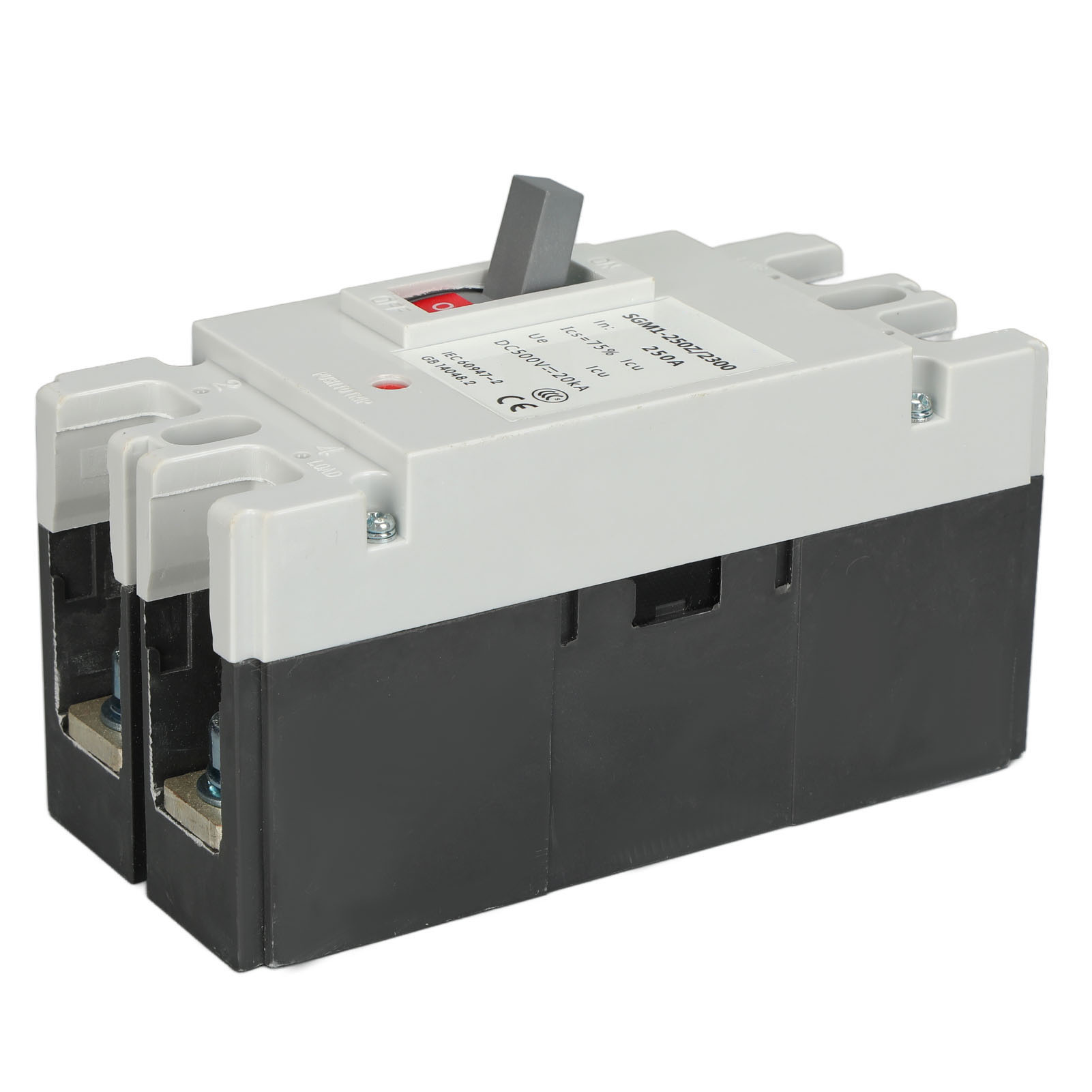 2-poliger Mccb-leistungsschalter Mit Solarschutz Und Batterieschalter, 250 A, 500 V