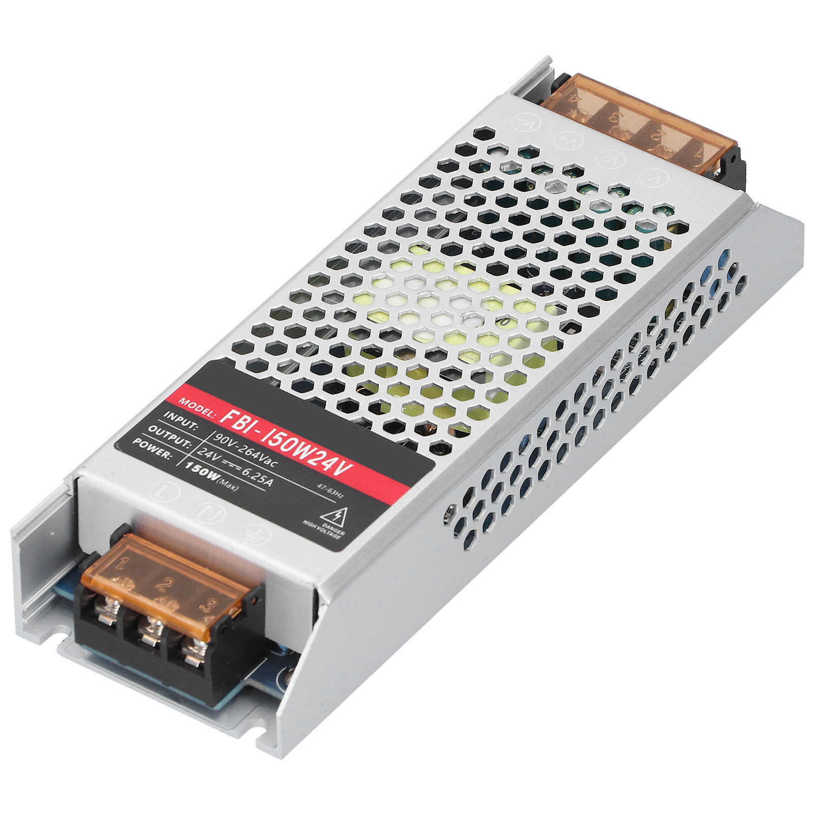 150-w-24-v-dc-ultraflaches Led-schaltnetzteil, Ac90–264-v-eingang, Industrietransformator