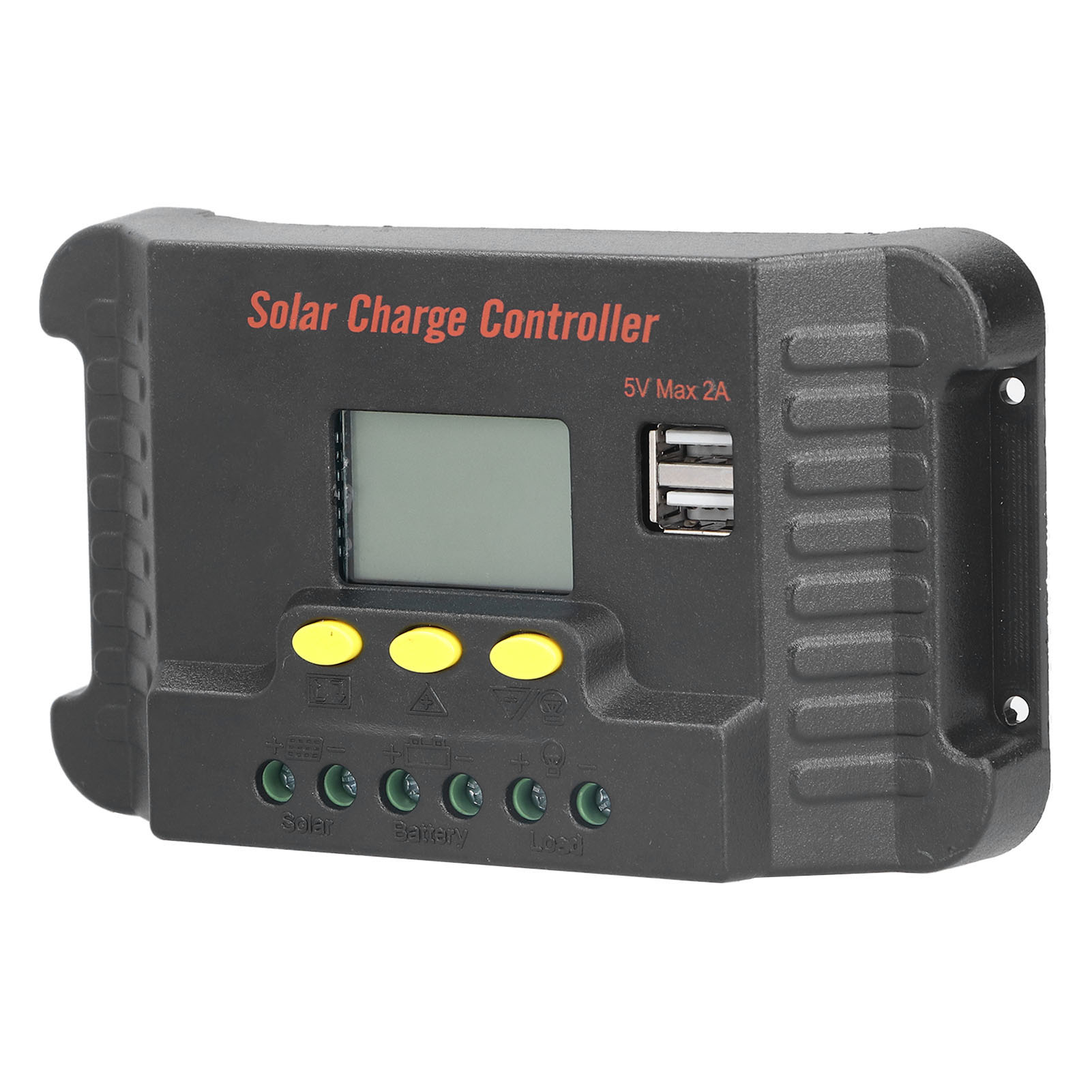 30a Solarladeregler Mit Lcd-bildschirm, Usb-handyladegerät, 12/24v Straßenbeleuchtungsregler