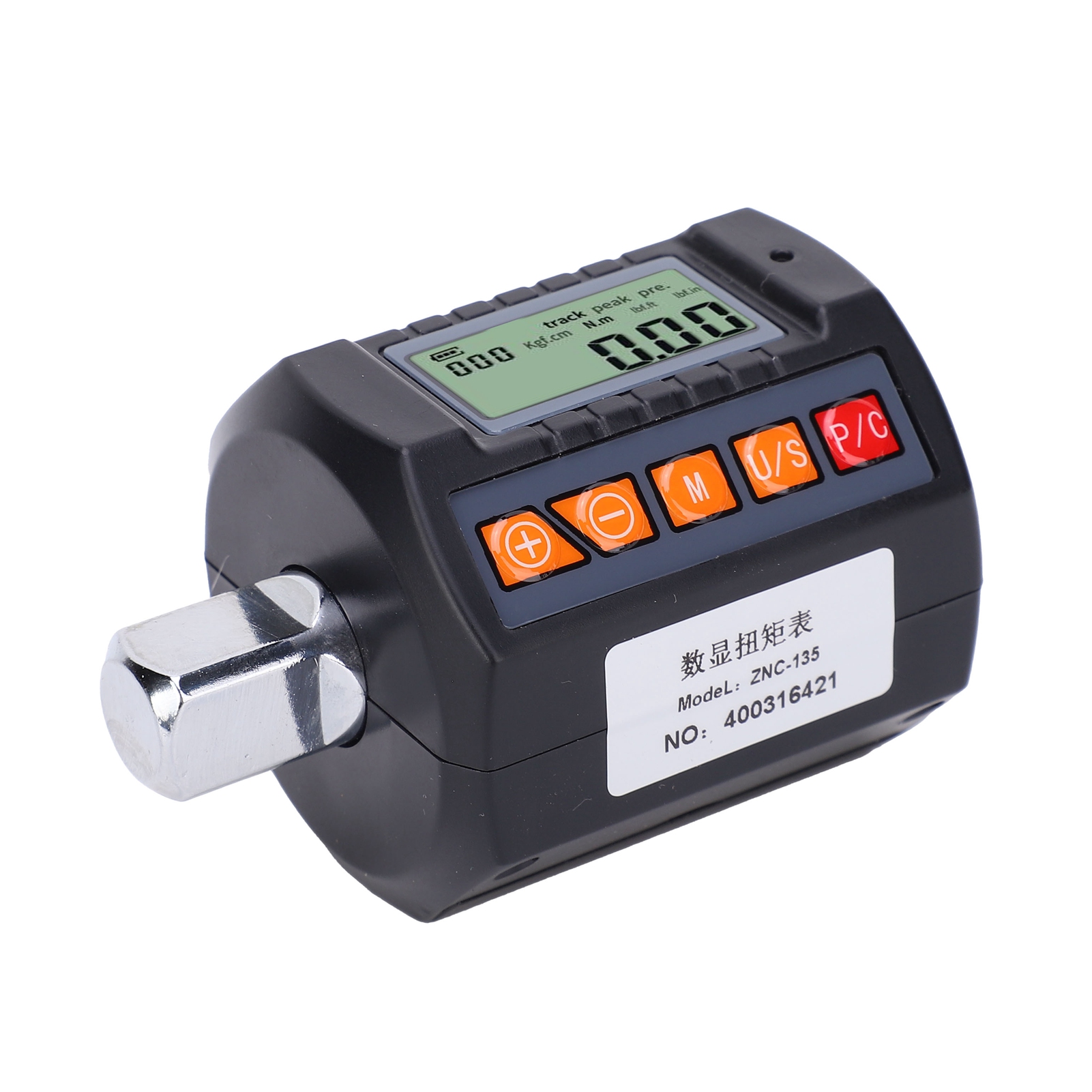 Digitaler Drehmomentschlüssel Mit Adapter, 13,5–135 Nm, Digitalanzeige, Antriebsgrößen 1/2", 3/8" Und 1/4".