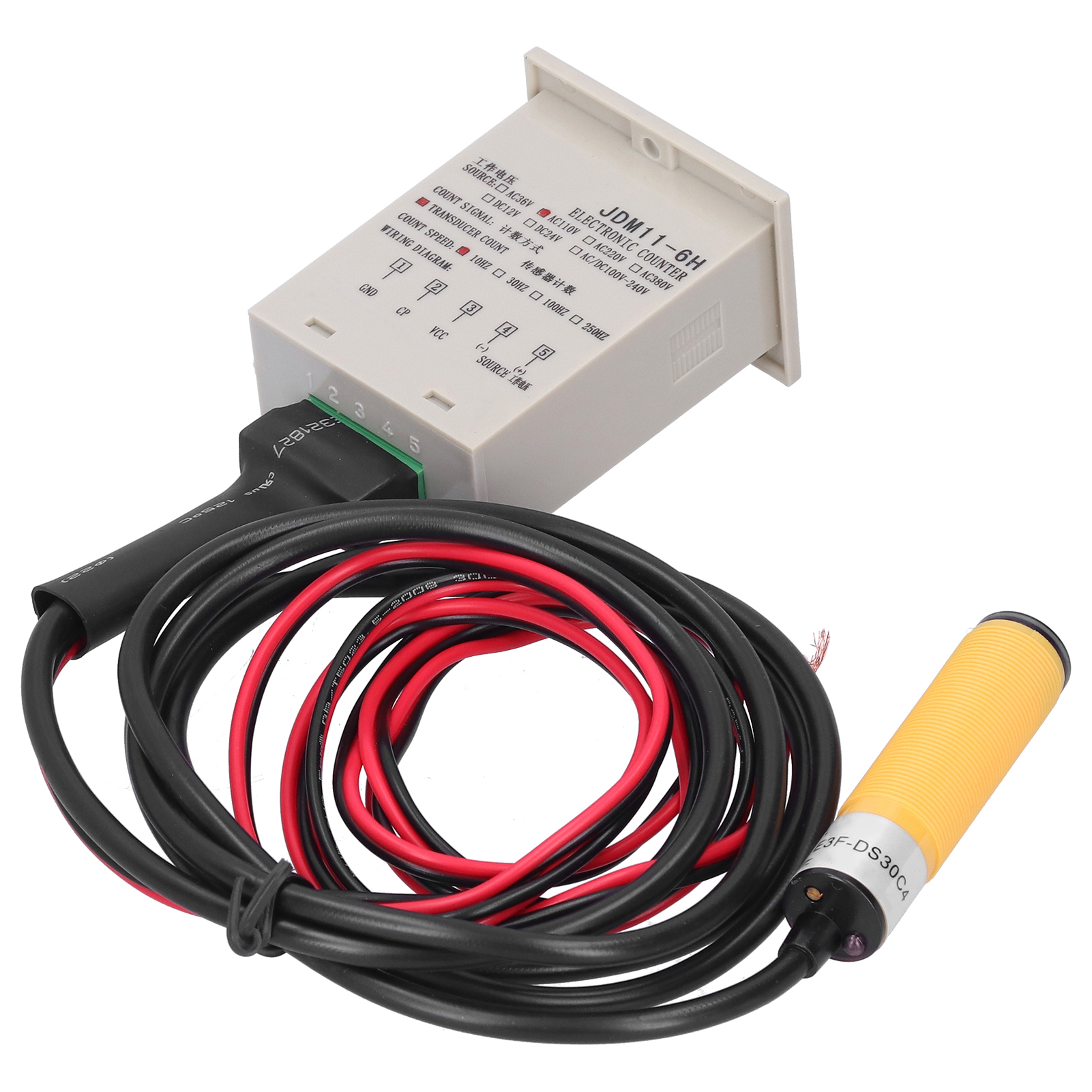 Bem-6h-30e4-ctac110v Digitalzähler, Automatischer Industrieller Induktionssensor, Elektronische Anzeige, 110 V