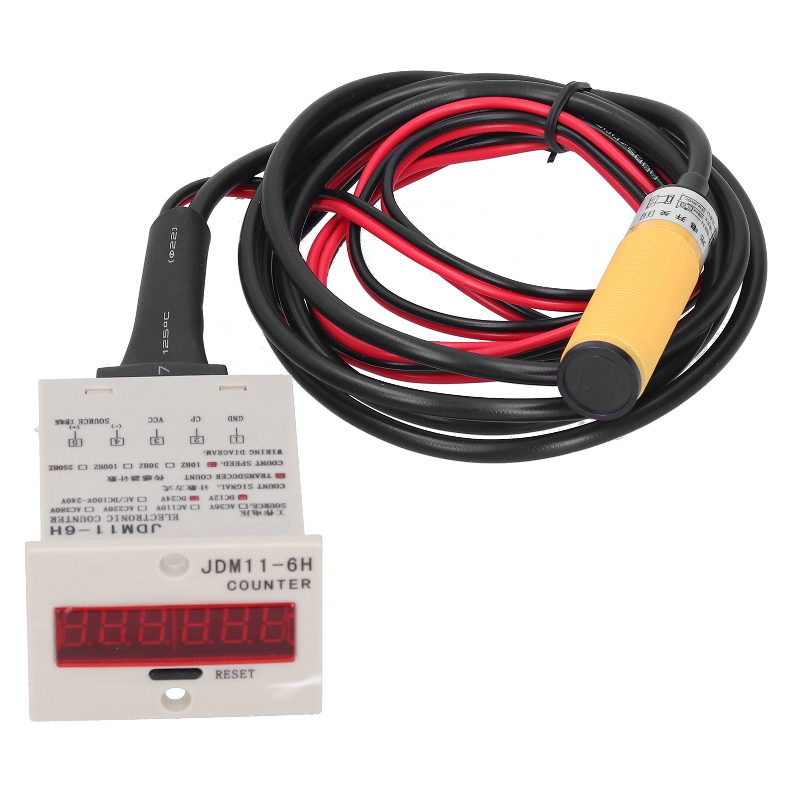 Berm Industrieller Elektronischer Zähler Mit Digitalanzeige, Automatischem Induktiven Sensor Bem-6h-30e4-ctdc12-24v