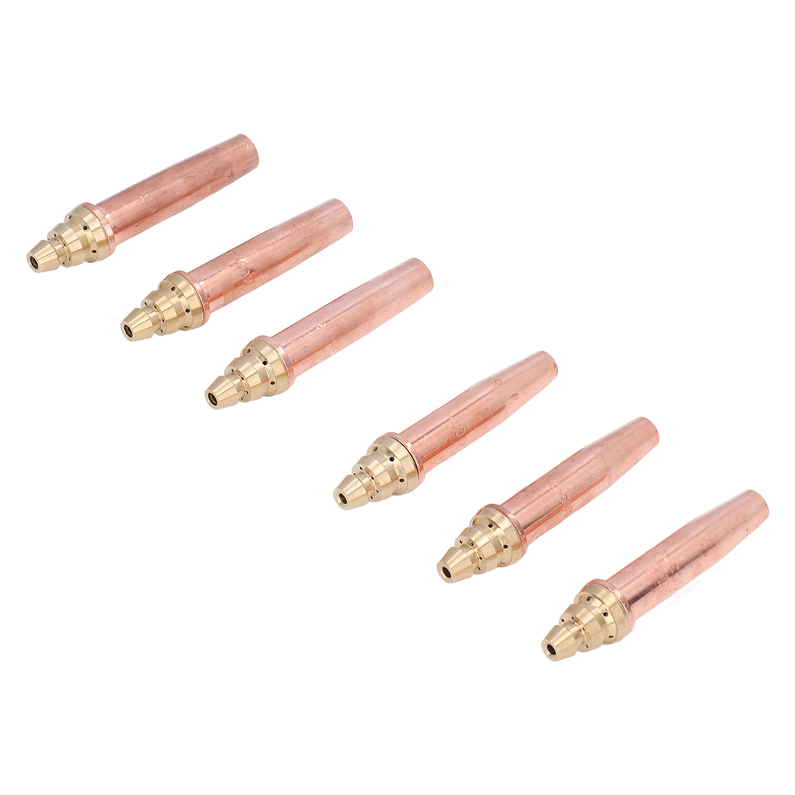 Stück Acetylen-propan-schneiddüsen Aus Messing Und Kupfer, Lötspitzen Nr. 4, 5, 6, 7, 8 Und 9