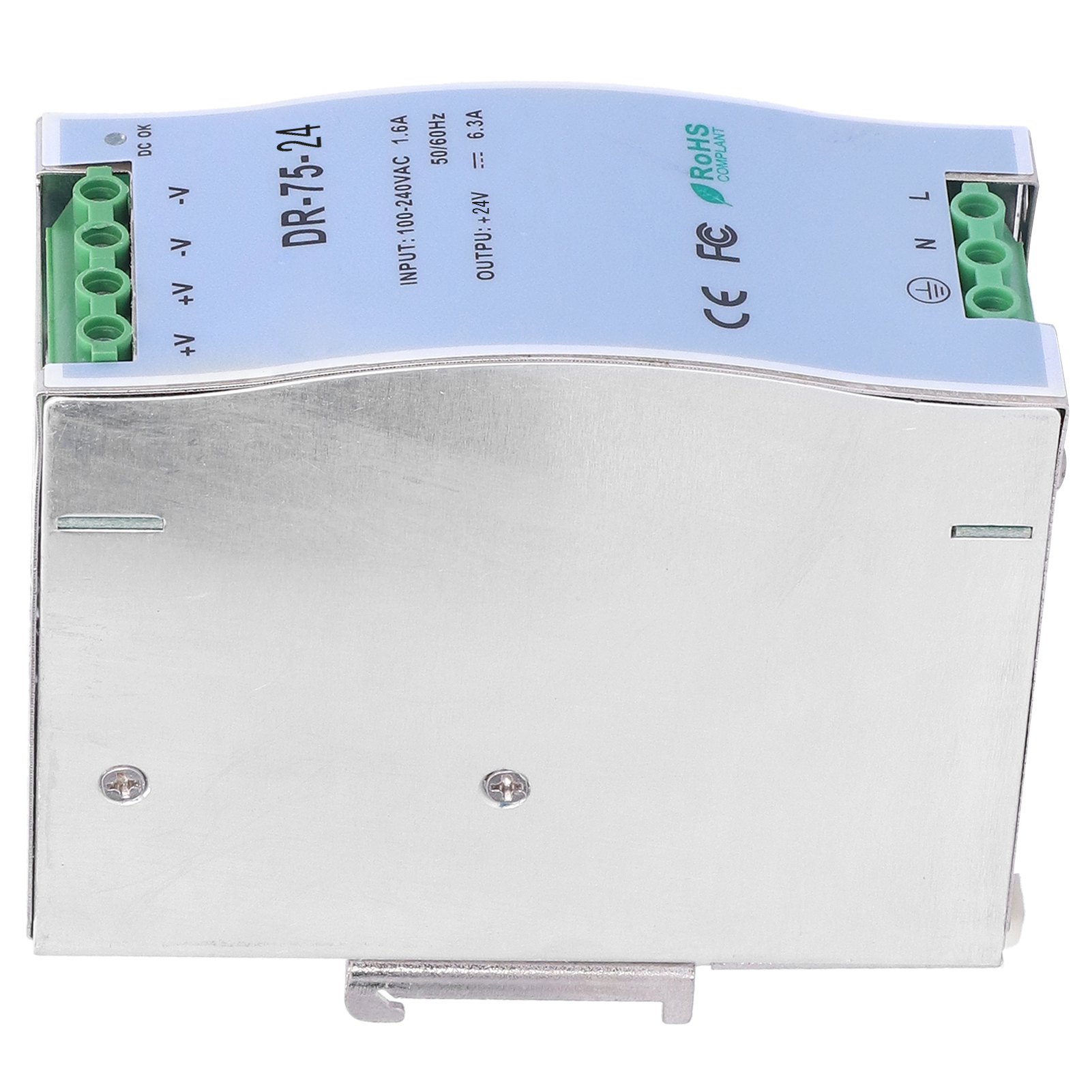 24v 75w Din-schienen-netzteil, Geregelt, Einstellbar, Modular Für Industrielle Leds Dr-75-24