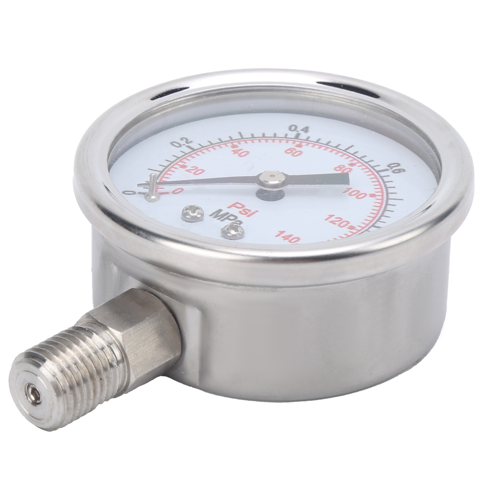 Industrielles Edelstahl-manometer, Präzisionsmessung 0–1,0 Mpa, M14x1,5-anschluss, 60-mm-zifferblatt, Modell Y-60bf