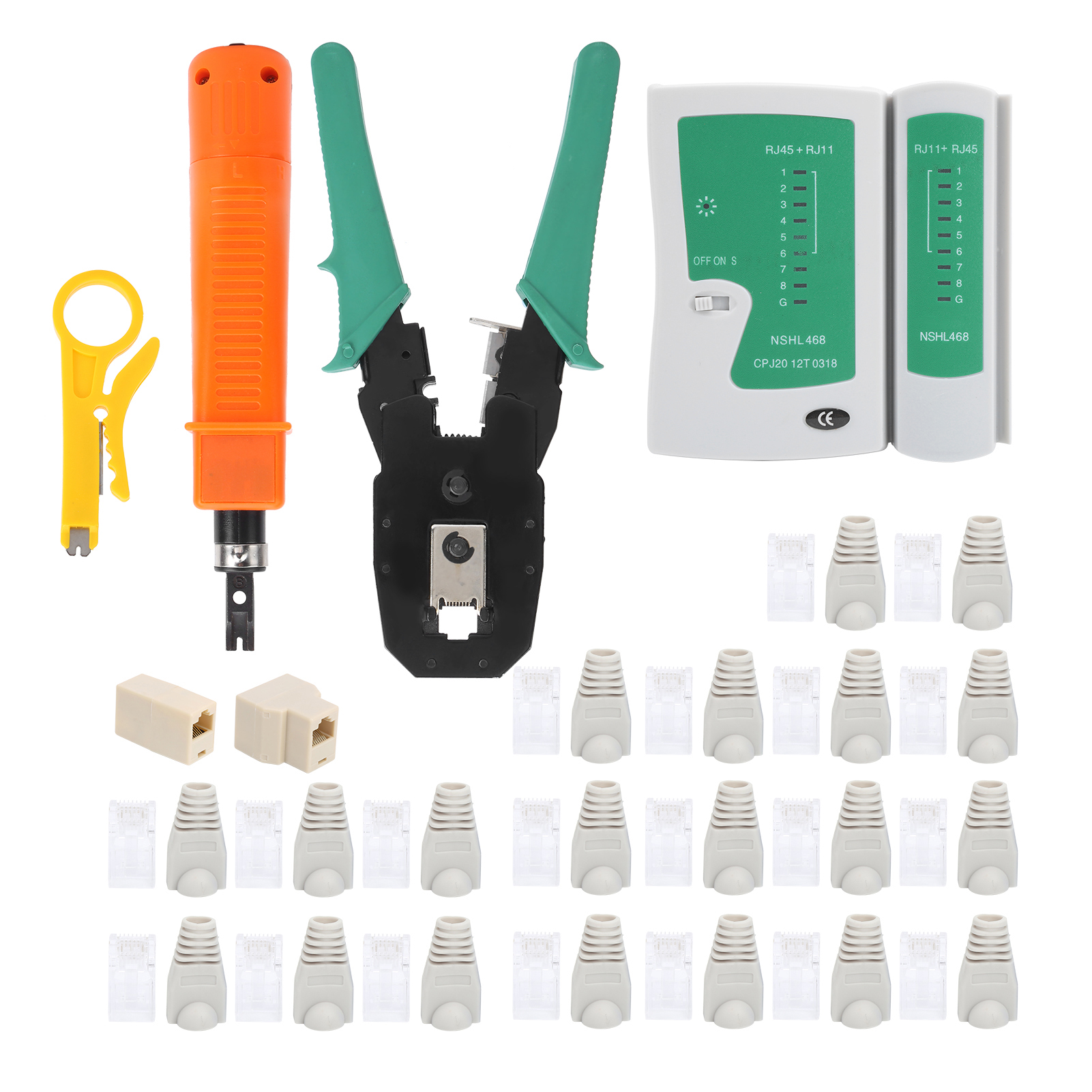 Crimp- Und Testset Für Netzwerkkabel, Mini-abisolierzange, Werkzeug Ygp308
