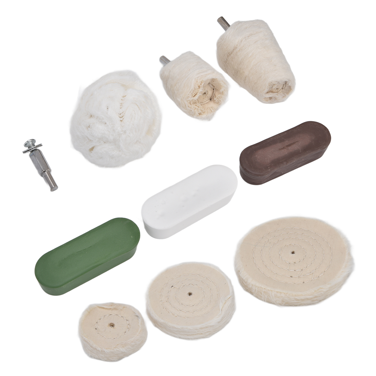 10 Polierpads Aus Baumwollflanell Für Schleifmaschinen, 10-teiliges Set, Geeignet Für Metall, Marmor Und Glas