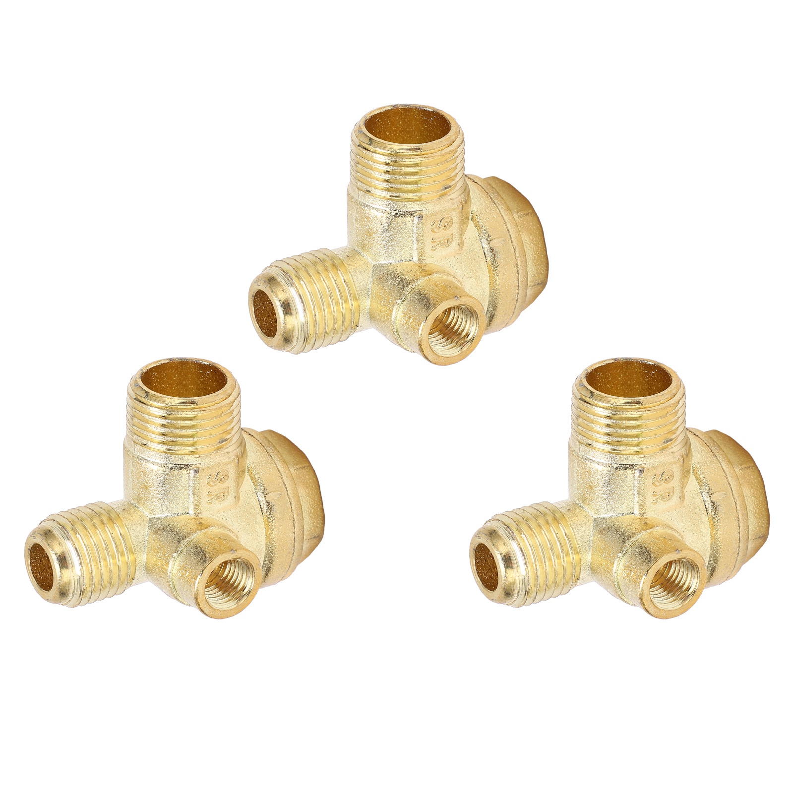 Dreiteiliges Rückschlagventil Aus Messing, 3-wege-luftkompressor-gewindeanschluss 8 Mm, 16 Mm, 14 Mm