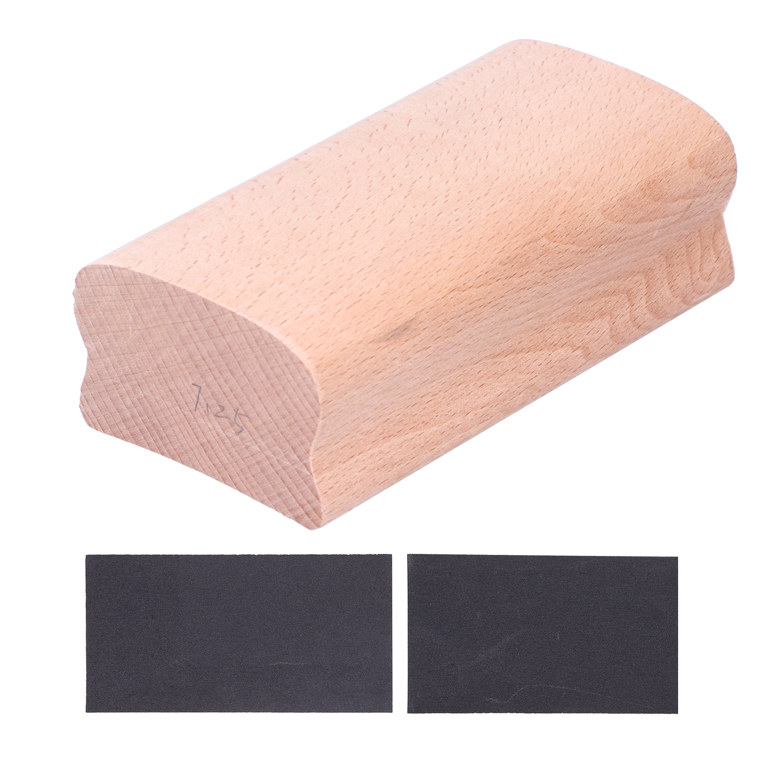 Gitarrenschleifer-set Aus Holz Mit Austauschbarem Schleifpapier Zur Bundreparatur Und -formung (schleifklotz + Schleifmittel)