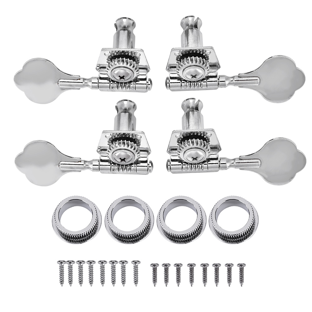 2l2r Basssaiten-stimmmechaniken, Offene Stimmmechaniken Aus Zinklegierung, Silberne Stimmmechanik