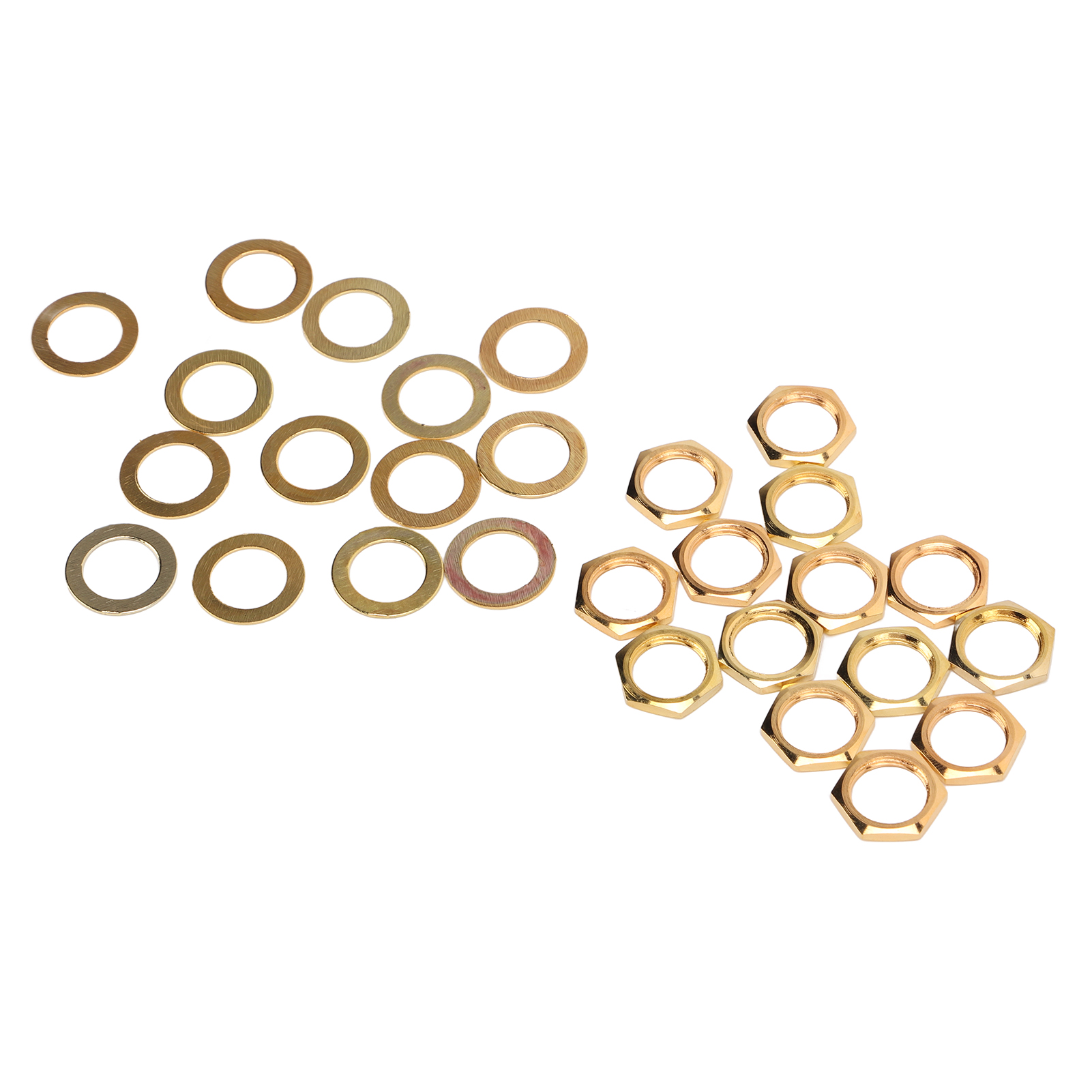 G3/8-zoll-innengewindemuttern, Metallscheibe, Instrumentenbuchsen-befestigungsset Für E-gitarre, Bass, Gold