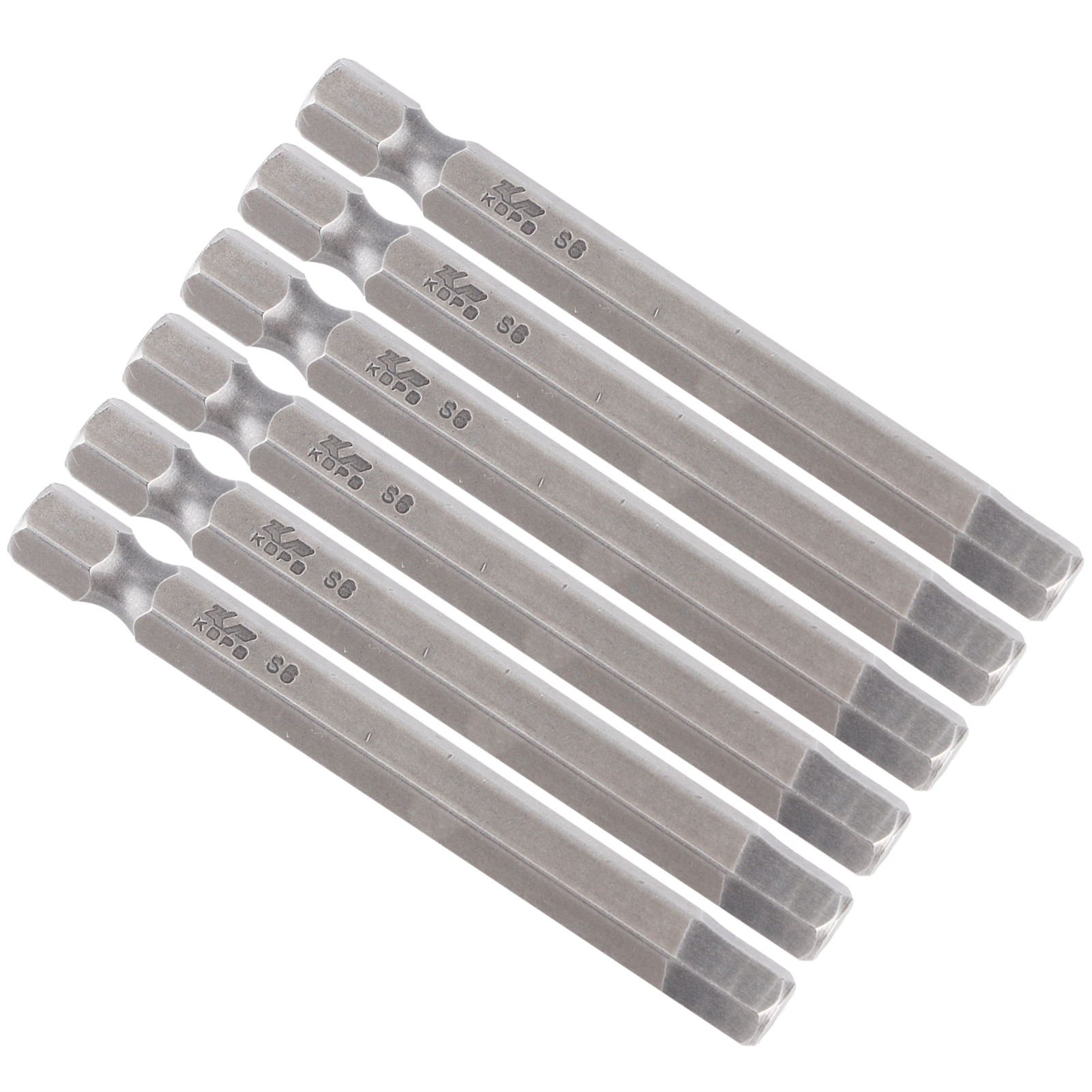 Set Mit 10 Magnetischen 6-mm-sechskant-schraubendreherbits, Gehärteter Stahl, Handwerkzeug, S1/4 65 Mm