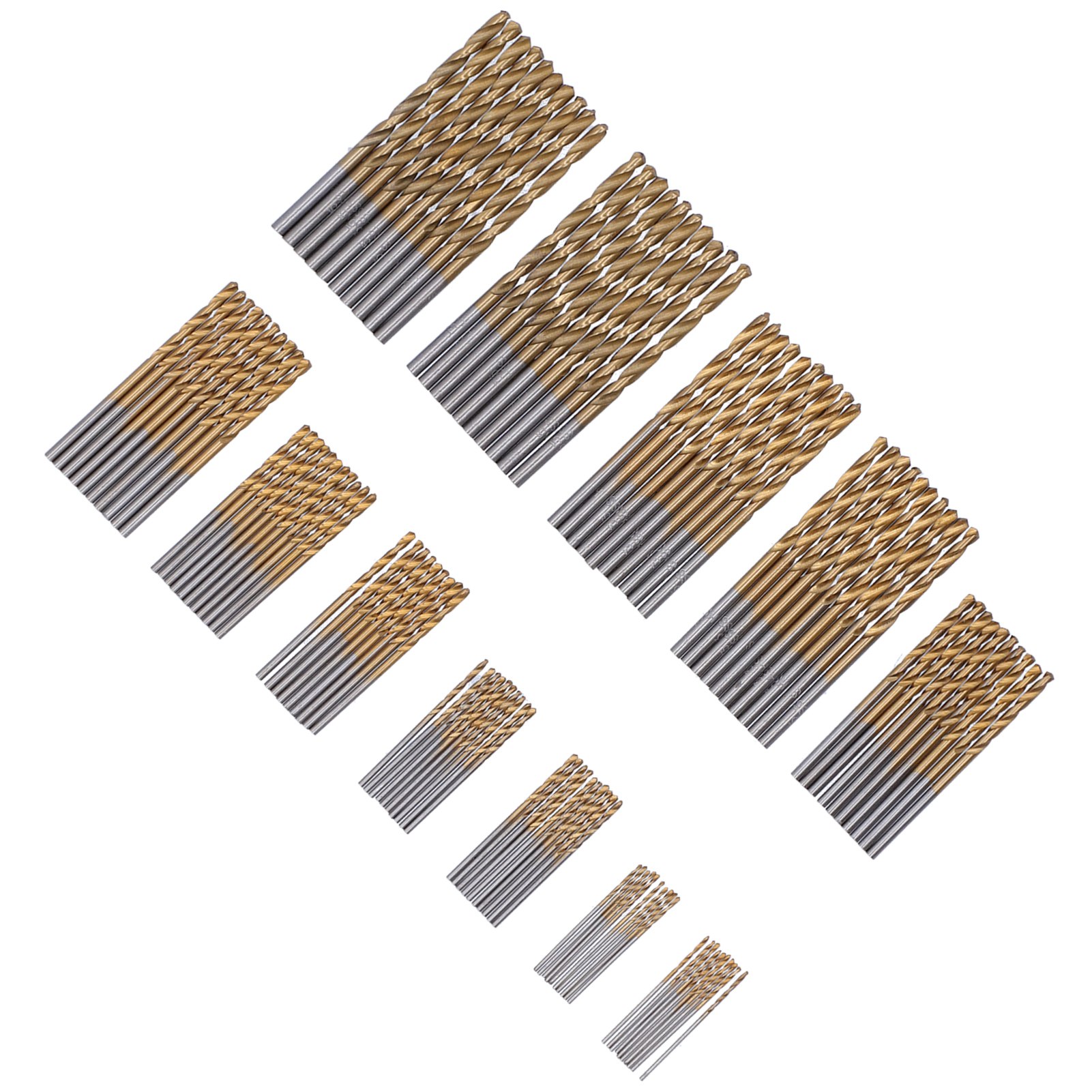 Set Mit 120 Hss-titanbohrern, Heimwerkerwerkzeug, Durchmesser 1/1,5/2/2,5/3/3,5 Mm