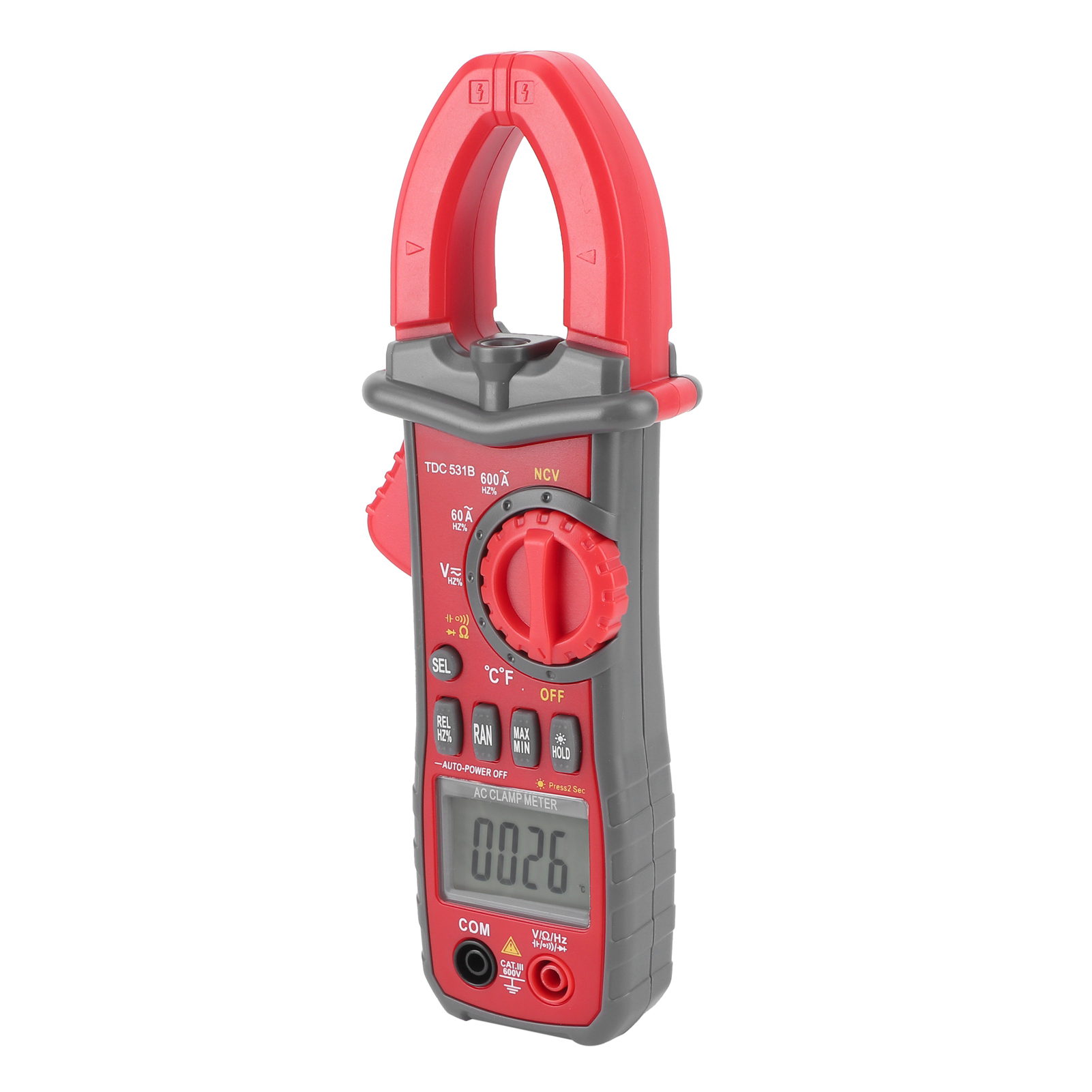 Tdc531b Digitales Zangenmessgerät Ac/dc-tester Spannungs-, Widerstands- Und Kapazitätsmultimeter