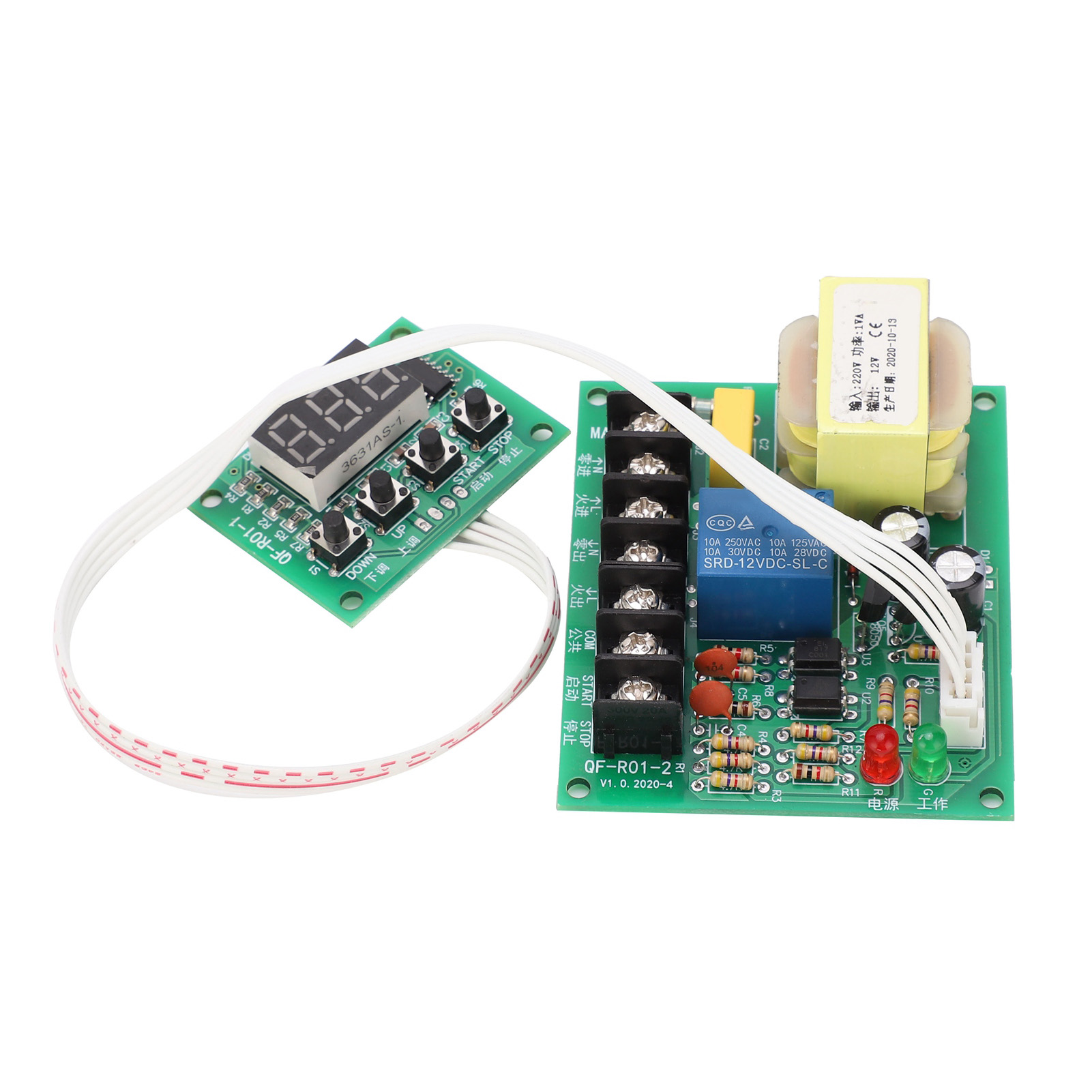 Zeitverzögerungsrelaismodul Mit Optokoppler-isolation, Industrietimer Qf-r01-2, 220 V