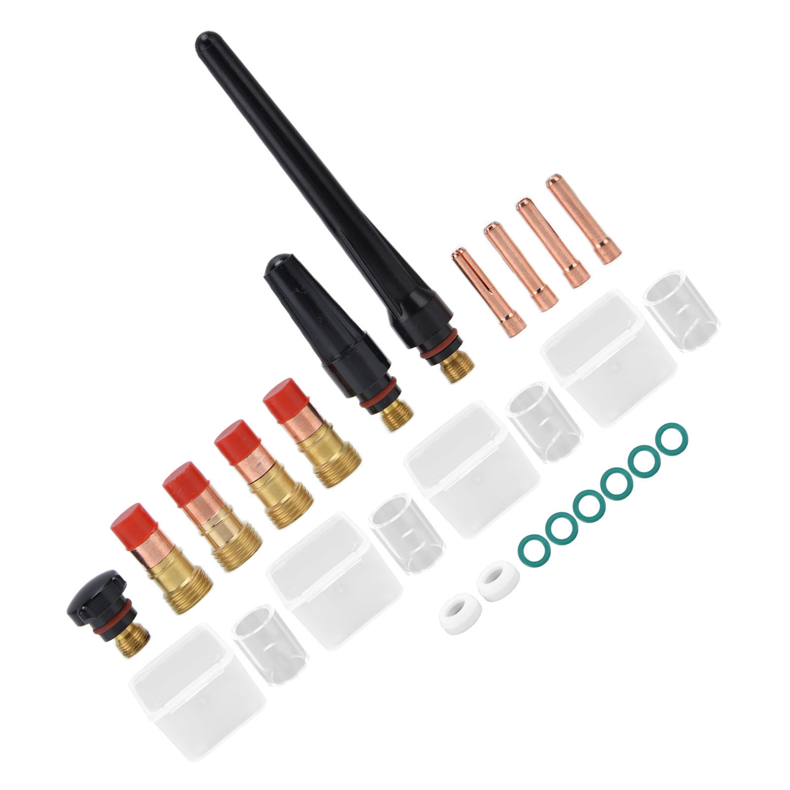 23-teiliges Set Für Wp17/18/26 Wig-brenner: Gaslinse, Elektroden, Glasdüse, Dichtungen