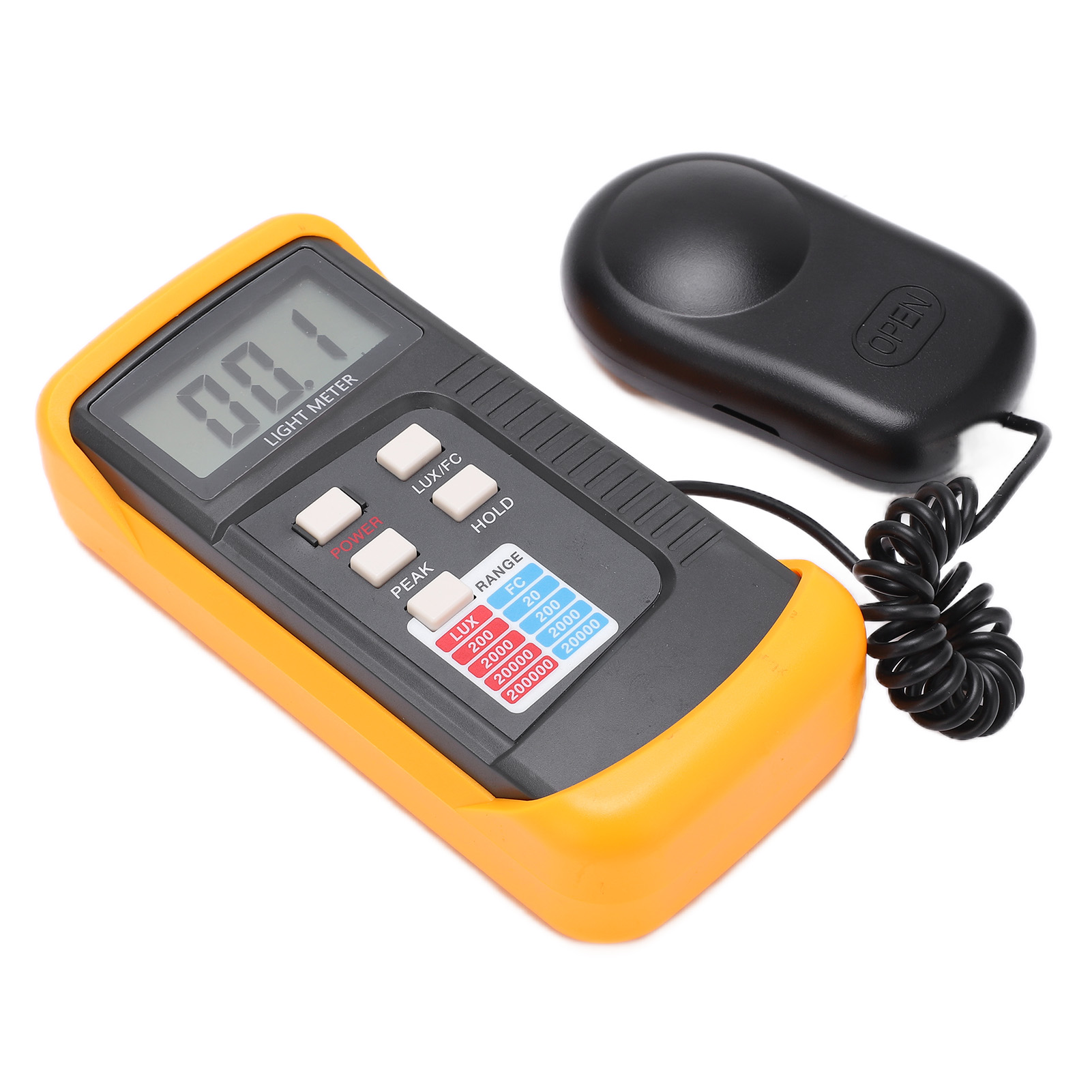 Digitales Luxmeter Lx1330b, Tragbares Lichtmessgerät Zur Messung Der Beleuchtungsstärke Von 0,1 Bis 200.000 Lux